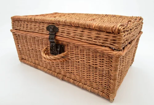 Wicker Basket with Key