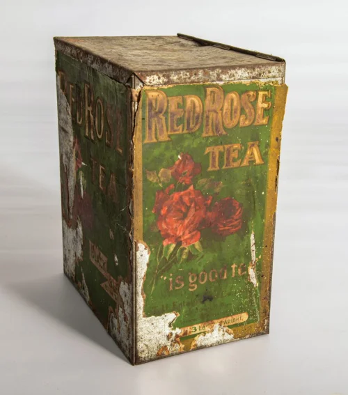 Red Rose Tea Tin