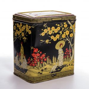 TEA CONTAINER WITH CHINESE LADY